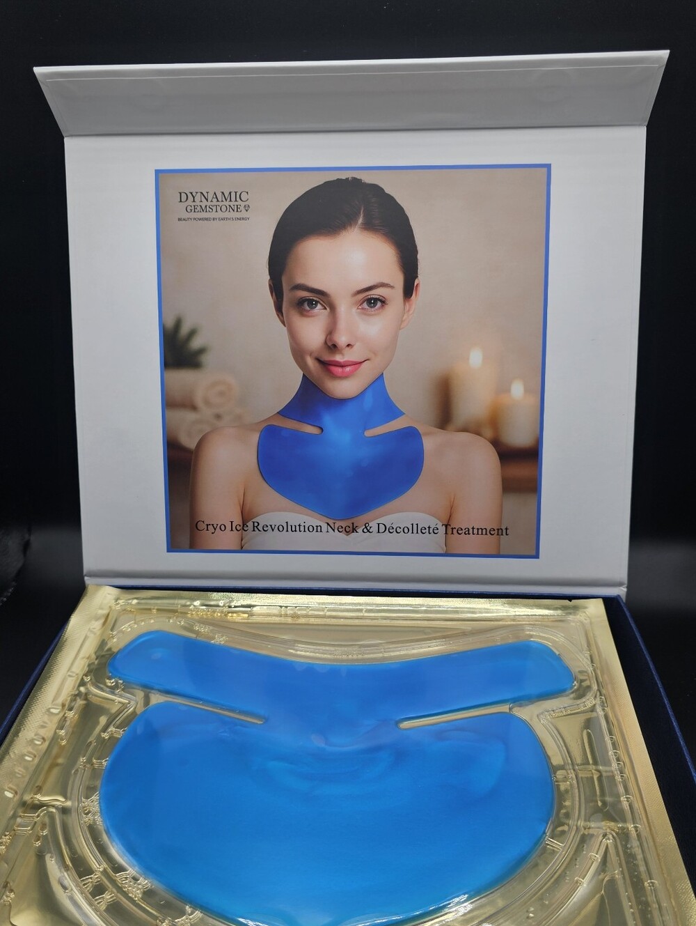 Dynamic Gemstone Cryo Ice Neck & Décolleté Treatment - Blue